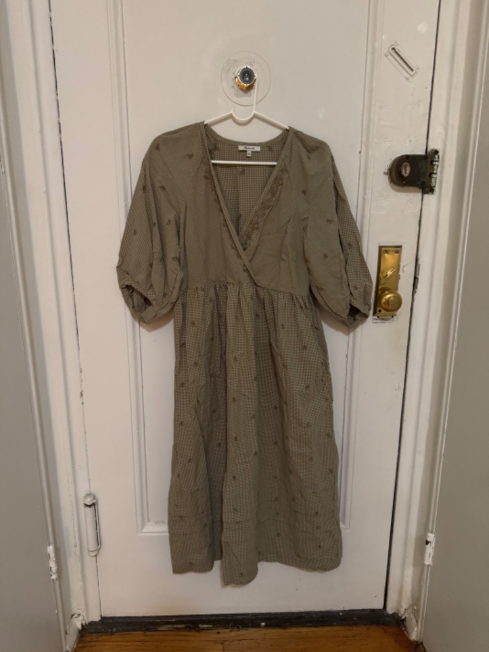 Madewell gingham peasant dress - Picture 3 of 7